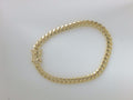 10k Yellow Gold Pulsera Solida De Fabrica 22.3g
