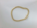 10k Yellow Gold Pulsera Solida De Fabrica 13g