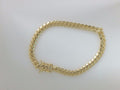 10k Yellow Gold Pulsera Solida De Fabrica 23.6g