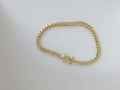 10k Yellow Gold Pulsera Solida De Fabrica 13g