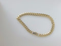 10k Yellow Gold Pulsera Solida De Fabrica 20.7g
