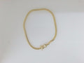 10k Yellow Gold Pulsera Solida De Fabrica 4.6g