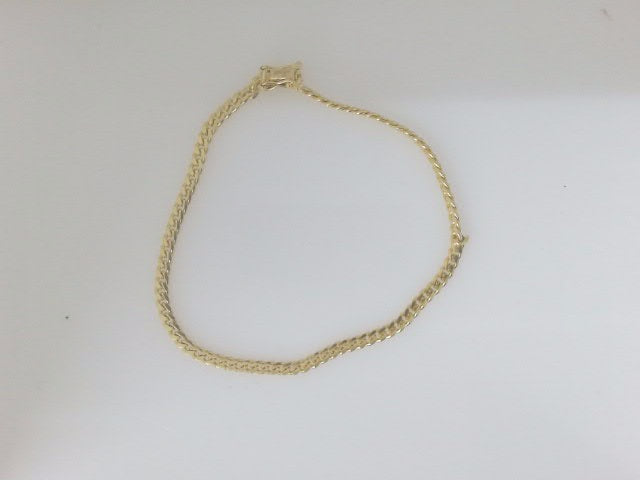 10k Yellow Gold Pulsera Solida De Fabrica 4.8g