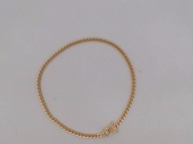 10k Yellow Gold Pulsera Solida De Fabrica 4.7g