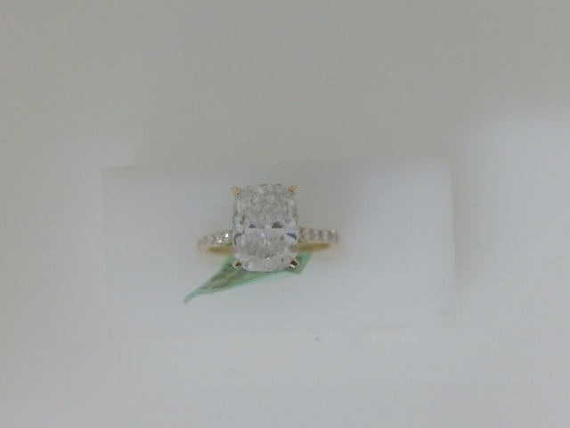 14k Yellow Gold Diamond Wedding Ring Lab 3.2g