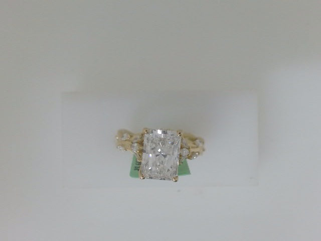 14k Yellow Gold Diamond Wedding Ring Lab 5.3g