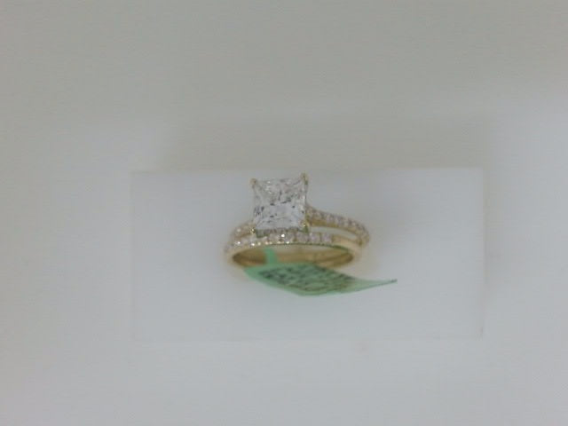 14k Yellow Gold Diamond Wedding Ring Lab 3.8g