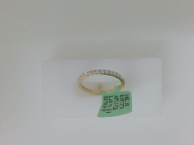 14k Yellow Gold Diamond Wedding Ring Lab 1.4g