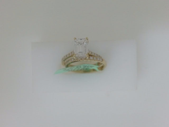 14k Yellow Gold Diamond Wedding Ring Lab 4.2g