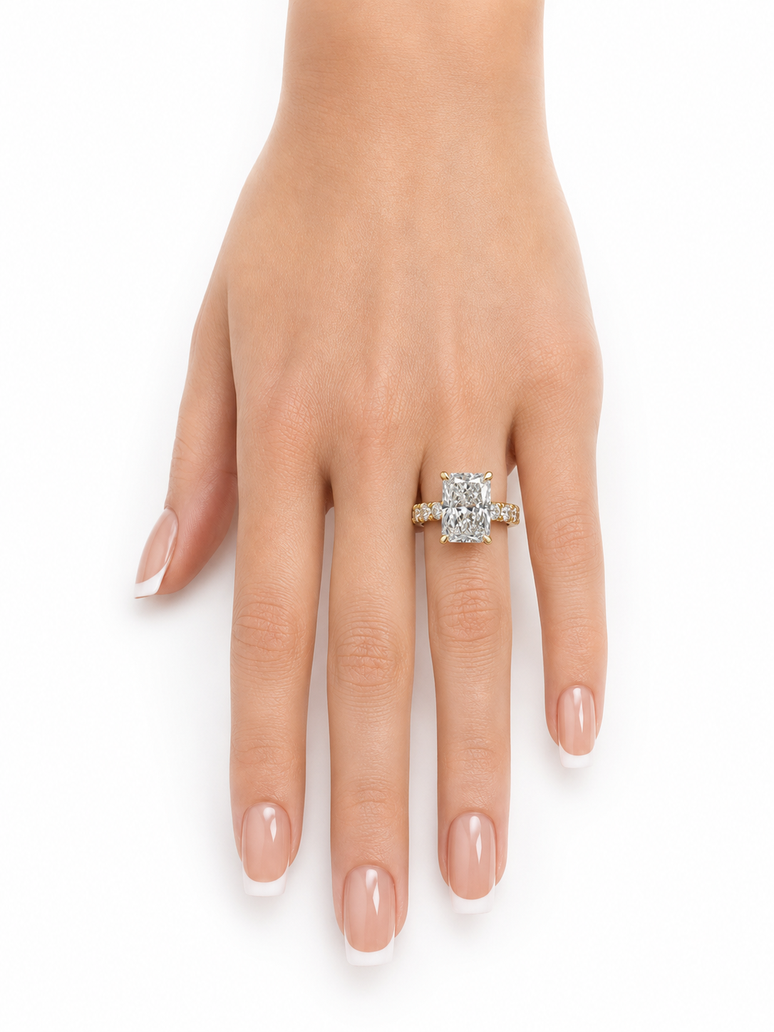 14 KT ANILLOS DE COMPROMISO DE MUJER CON DIAMANTES LAB