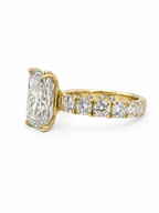 14 KT ANILLOS DE COMPROMISO DE MUJER CON DIAMANTES LAB