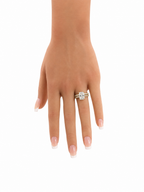 14 KT ANILLOS DE COMPROMISO DE MUJER CON DIAMANTES LAB