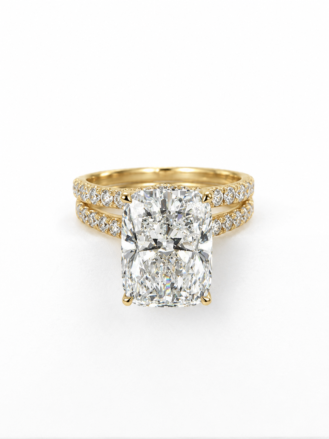 14 KT ANILLOS DE COMPROMISO DE MUJER CON DIAMANTES LAB