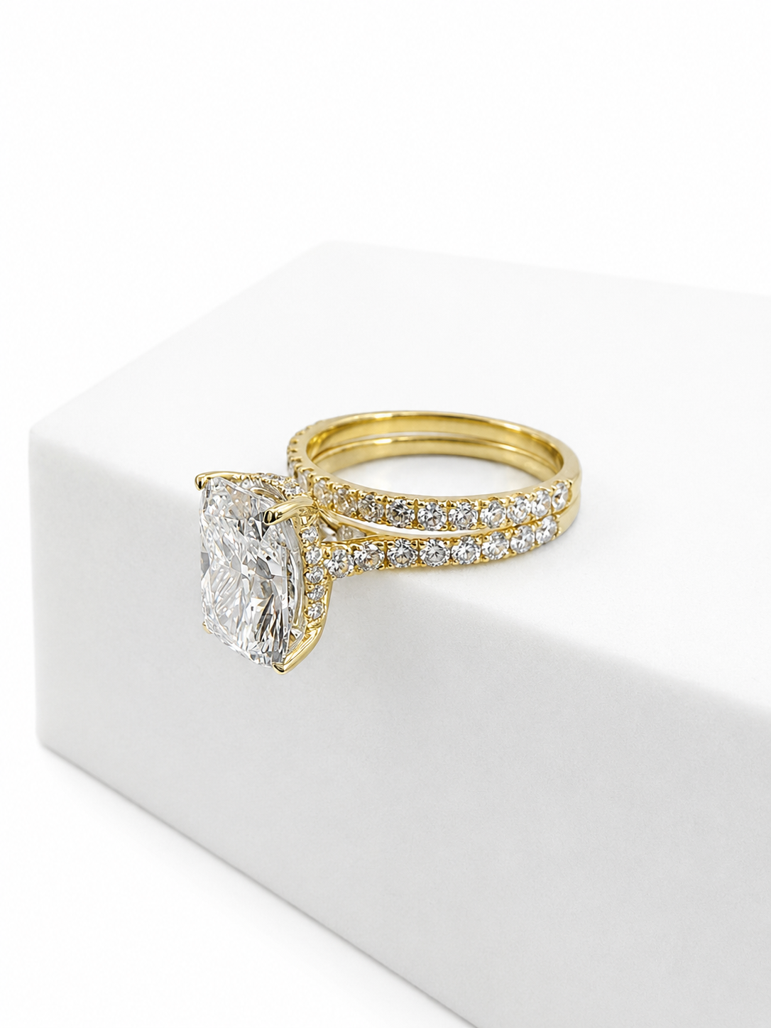 14 KT ANILLOS DE COMPROMISO DE MUJER CON DIAMANTES LAB