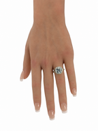 14 KT ANILLOS DE COMPROMISO DE MUJER CON DIAMANTES LAB