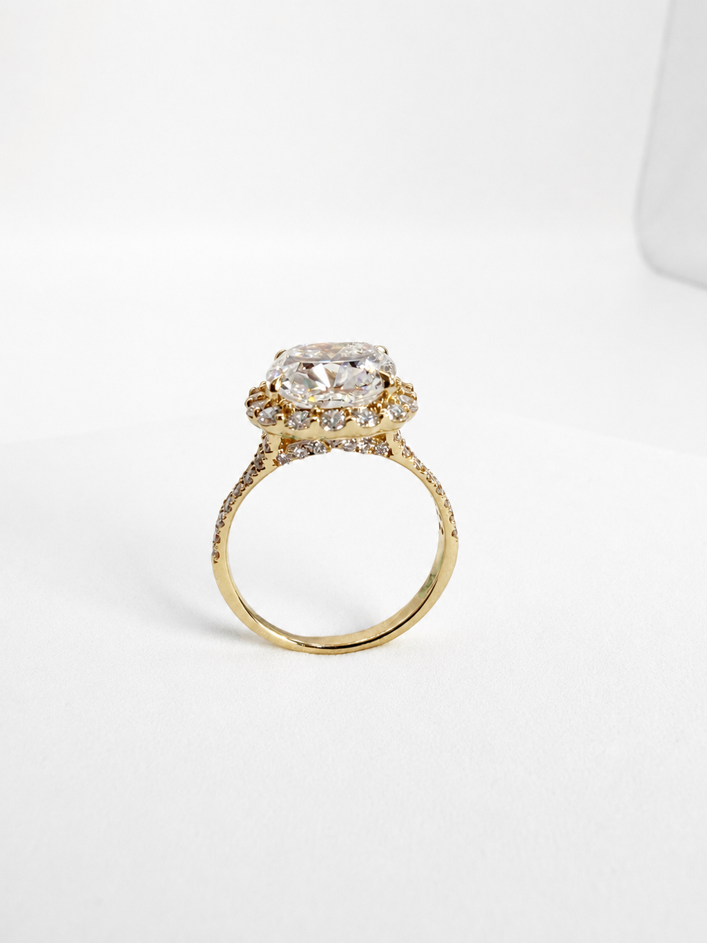 14 KT ANILLOS DE COMPROMISO DE MUJER CON DIAMANTES LAB