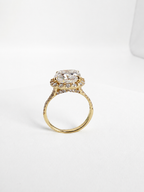 14 KT ANILLOS DE COMPROMISO DE MUJER CON DIAMANTES LAB