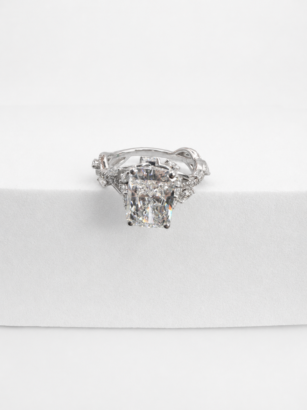 14 KT ANILLOS DE COMPROMISO DE MUJER CON DIAMANTES LAB
