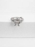 14 KT ANILLOS DE COMPROMISO DE MUJER CON DIAMANTES LAB