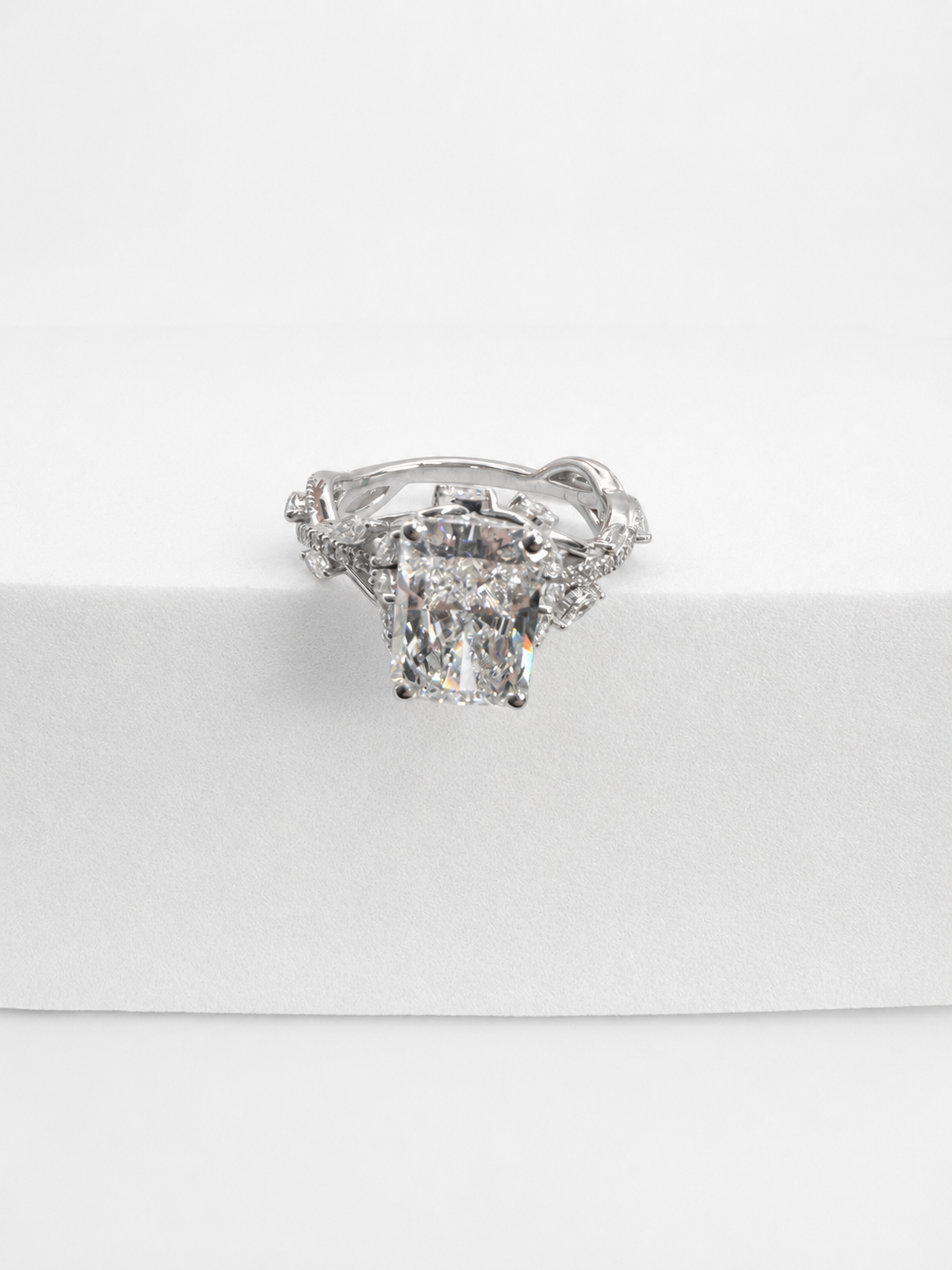 14 KT ANILLOS DE COMPROMISO DE MUJER CON DIAMANTES LAB