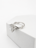 14 KT ANILLOS DE COMPROMISO DE MUJER CON DIAMANTES LAB