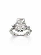 14 KT ANILLOS DE COMPROMISO DE MUJER CON DIAMANTES LAB