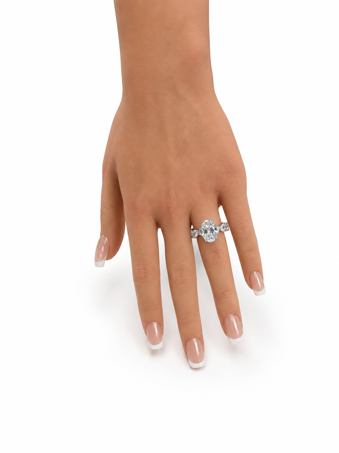 14 KT ANILLOS DE COMPROMISO DE MUJER CON DIAMANTES LAB
