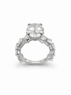 14 KT ANILLOS DE COMPROMISO DE MUJER CON DIAMANTES LAB