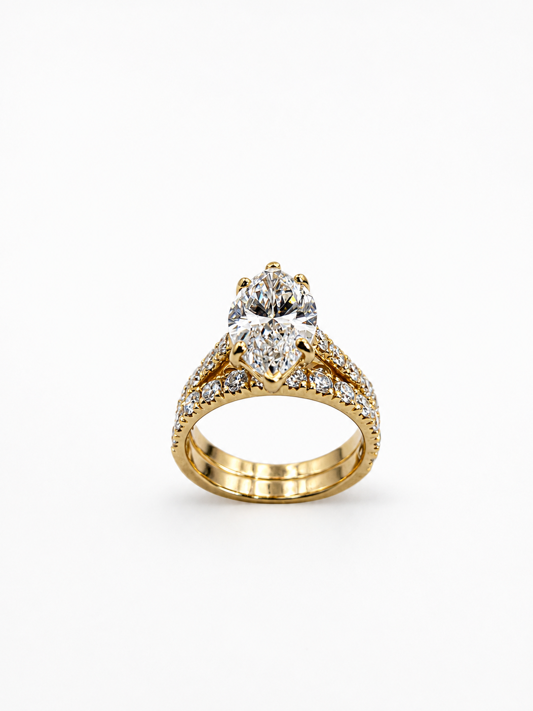 14 KT ANILLOS DE COMPROMISO DE MUJER CON DIAMANTES LAB