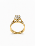 14 KT ANILLOS DE COMPROMISO DE MUJER CON DIAMANTES LAB