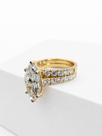 14 KT ANILLOS DE COMPROMISO DE MUJER CON DIAMANTES LAB