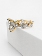 14 KT ANILLOS DE COMPROMISO DE MUJER CON DIAMANTES LAB