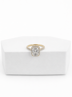 14 KT ANILLOS DE COMPROMISO DE MUJER CON DIAMANTES LAB
