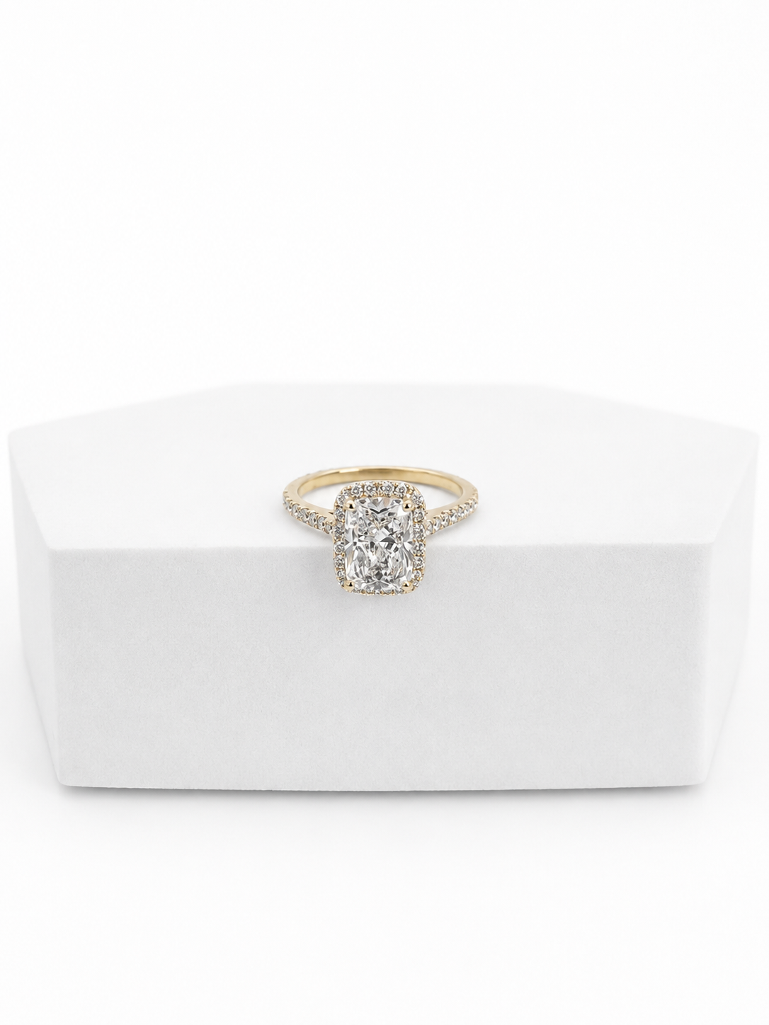 14 KT ANILLOS DE COMPROMISO DE MUJER CON DIAMANTES LAB