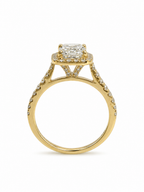 14 KT ANILLOS DE COMPROMISO DE MUJER CON DIAMANTES LAB