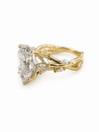14 KT ANILLOS DE COMPROMISO DE MUJER CON DIAMANTES LAB
