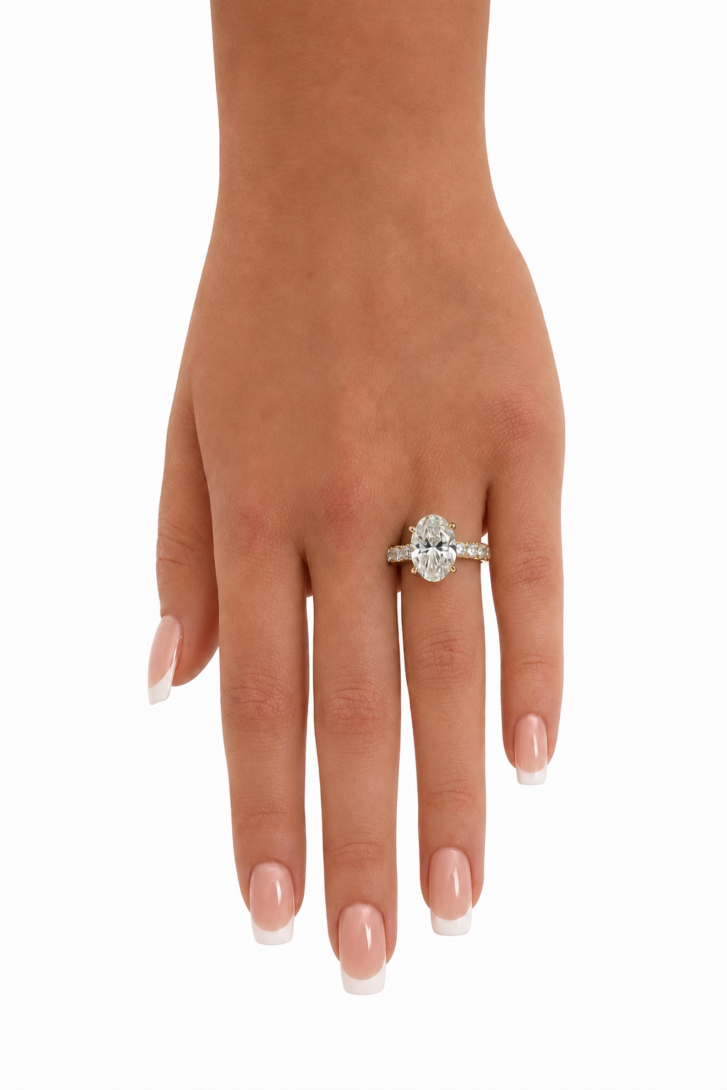 14 KT ANILLOS DE COMPROMISO DE MUJER CON DIAMANTES LAB