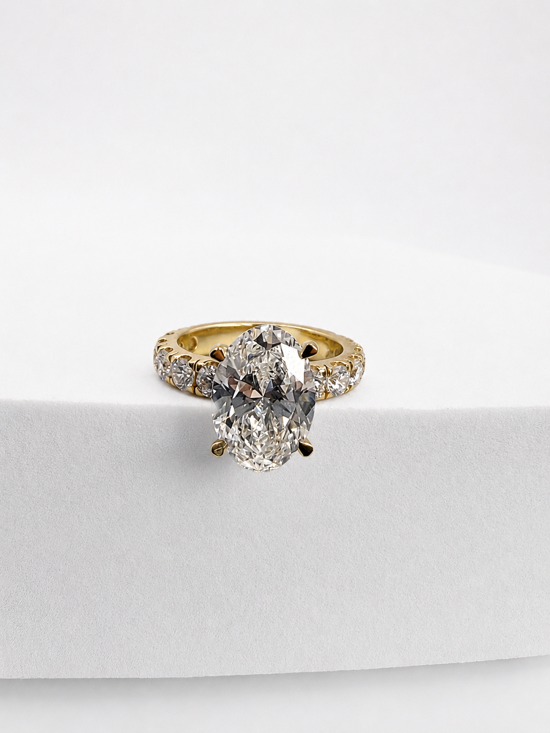 14 KT ANILLOS DE COMPROMISO DE MUJER CON DIAMANTES LAB