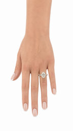 14 KT ANILLOS DE COMPROMISO DE MUJER CON DIAMANTES LAB