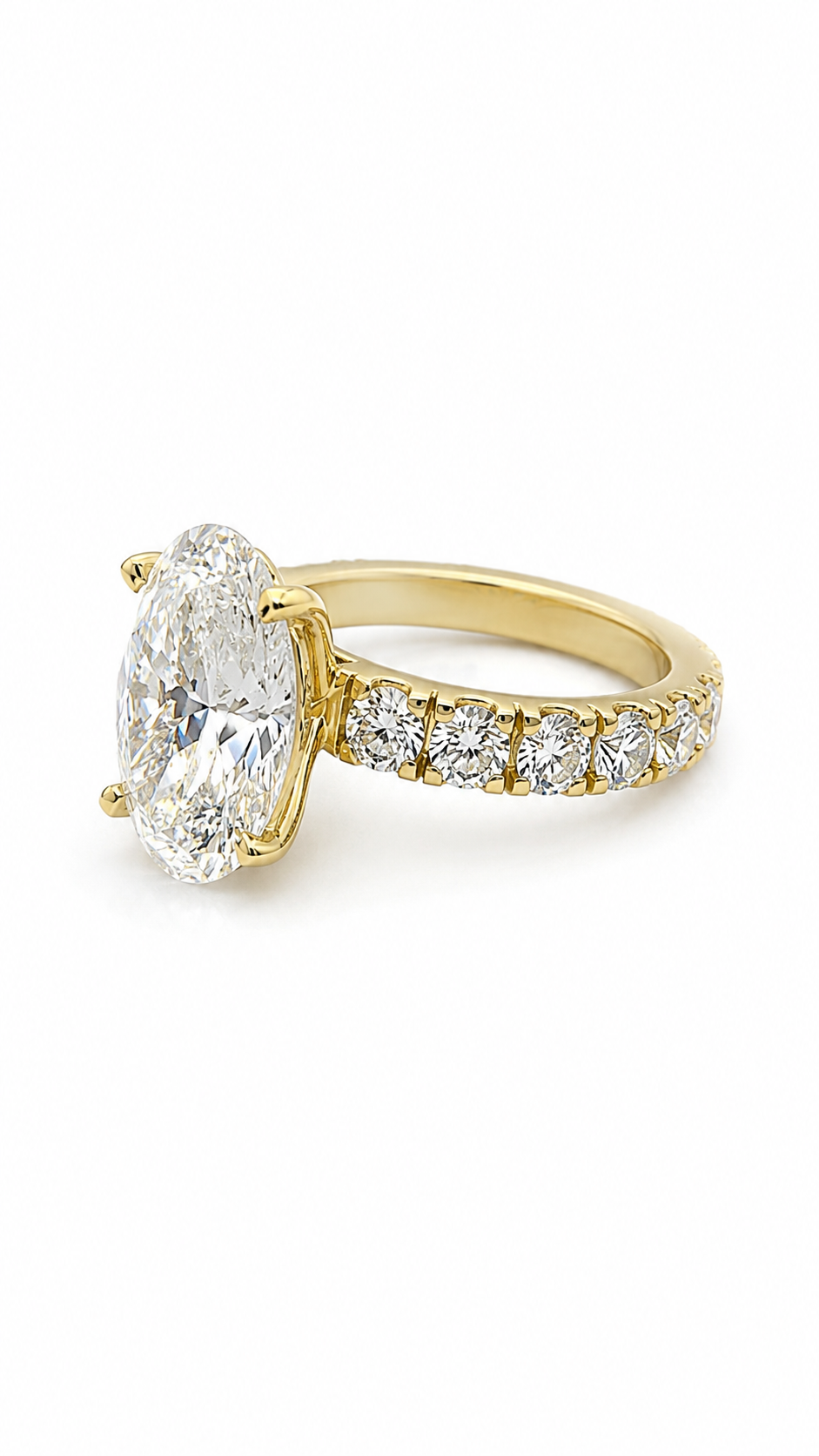 14 KT ANILLOS DE COMPROMISO DE MUJER CON DIAMANTES LAB