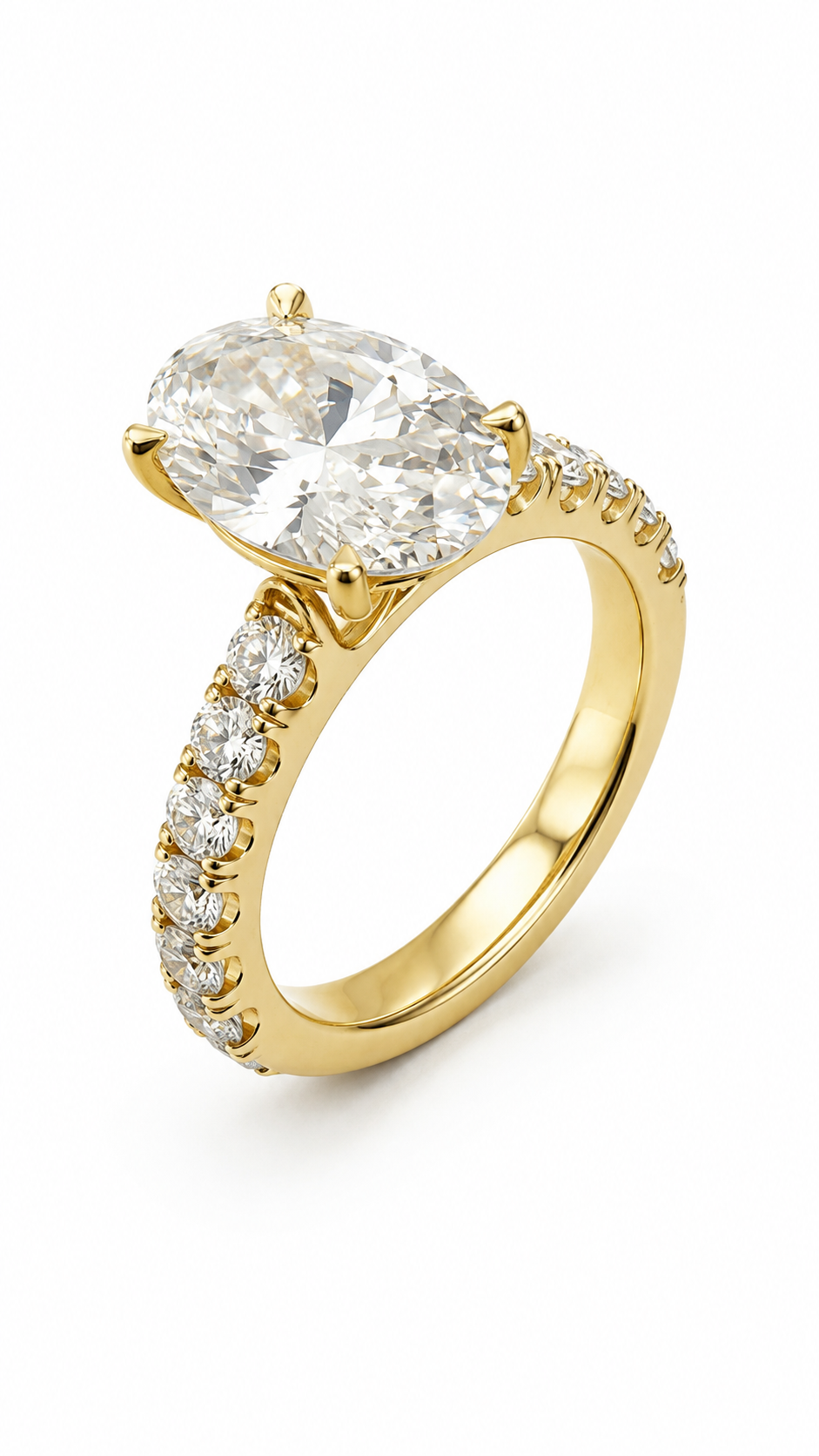 14 KT ANILLOS DE COMPROMISO DE MUJER CON DIAMANTES LAB