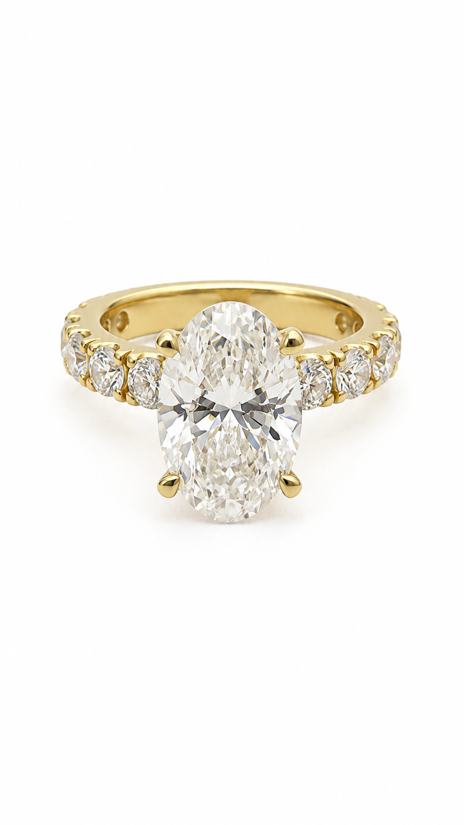 14 KT ANILLOS DE COMPROMISO DE MUJER CON DIAMANTES LAB