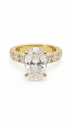 14 KT ANILLOS DE COMPROMISO DE MUJER CON DIAMANTES LAB