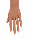14 KT ANILLOS DE COMPROMISO DE MUJER CON DIAMANTES LAB