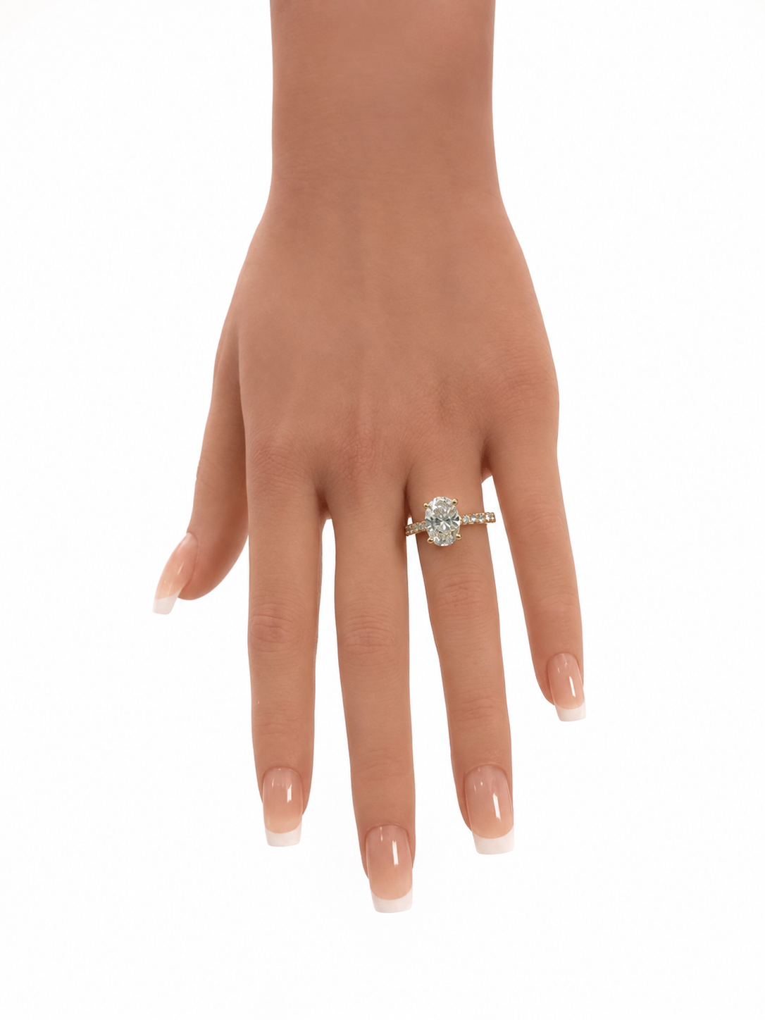 14 KT ANILLOS DE COMPROMISO DE MUJER CON DIAMANTES LAB