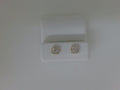 10k Yellow Gold Aretes Diamante De Laboratorio g