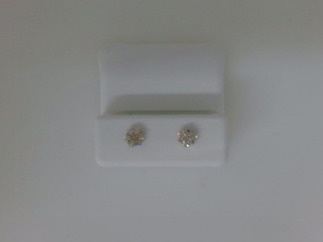 10k Yellow Gold Aretes Diamante De Laboratorio g