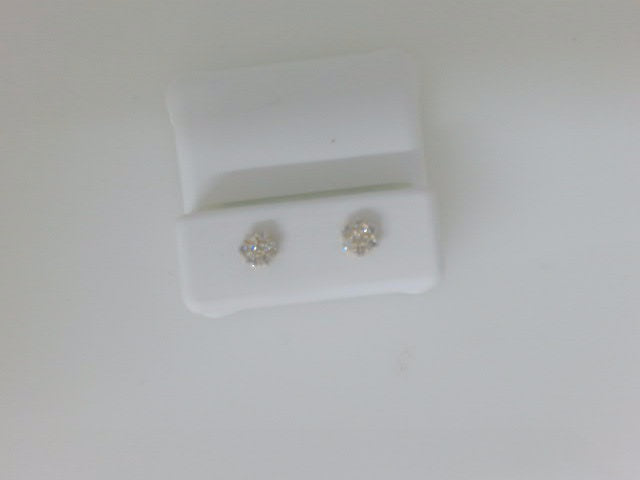 10k Yellow Gold Aretes Diamante De Laboratorio g