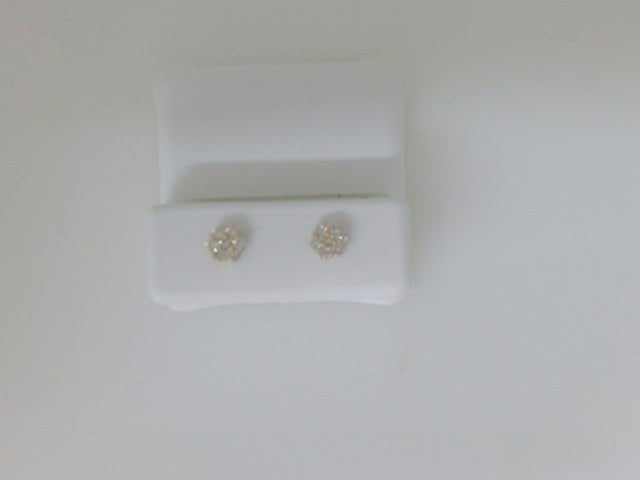 10k Yellow Gold Aretes Diamante De Laboratorio g