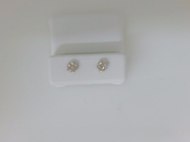 10k Yellow Gold Aretes Diamante De Laboratorio g